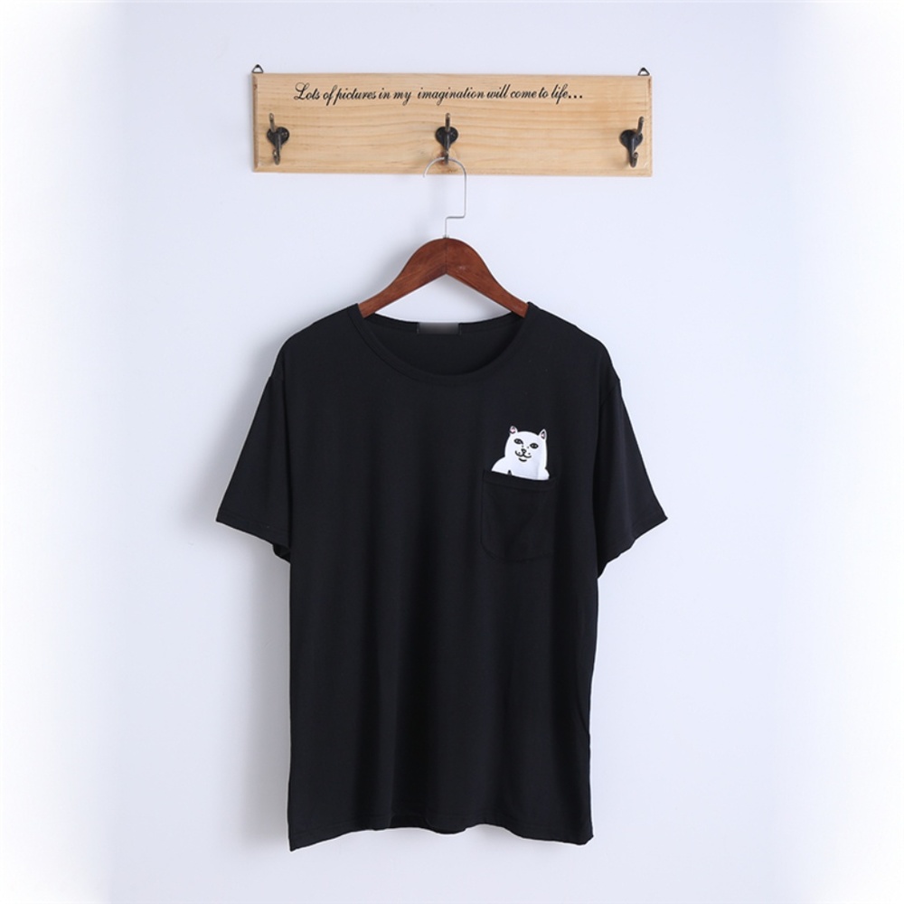 Surprise Sassy Cat Black T-Shirt NWT - Picture 3 of 4